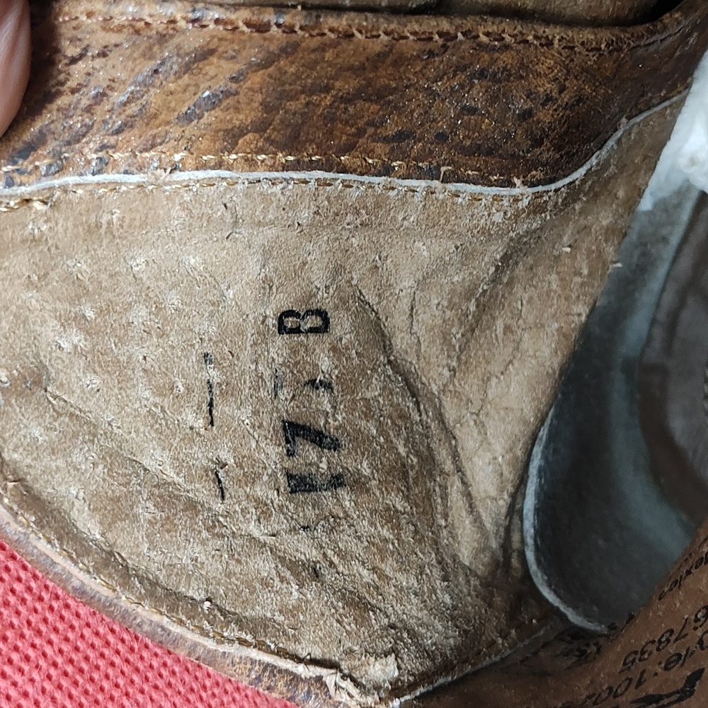 Ariat Distressed Tan Leather Ankle Boots - Picture 13 of 16